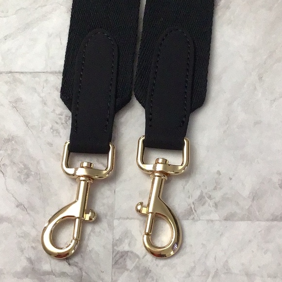 Black shoulder handbag strap, replacement bag strap - Picture 2 of 2